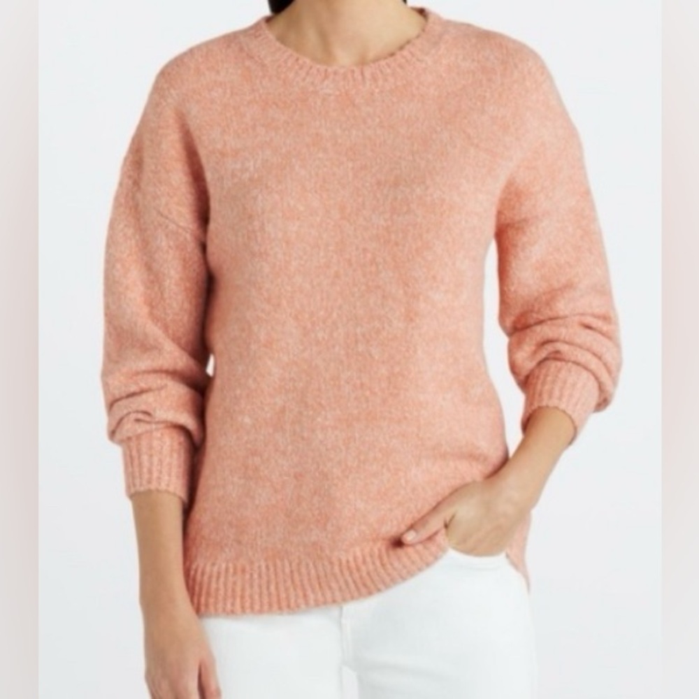 PINK CLOVER - NEW - Etienne Long Sleeve Sweater. Orange. Large.